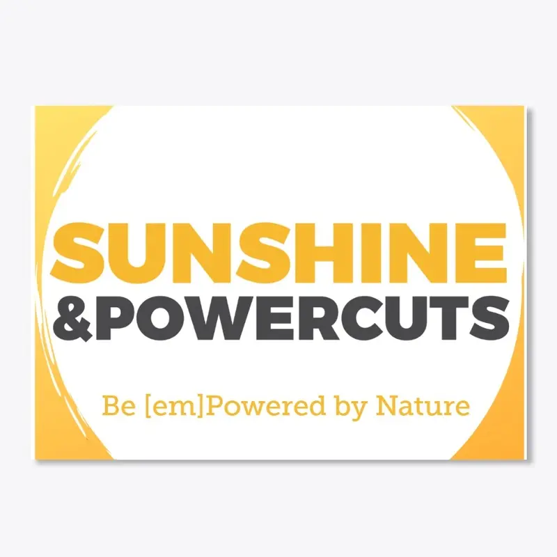 Rectangle Sunshine & PowerCuts Sticker